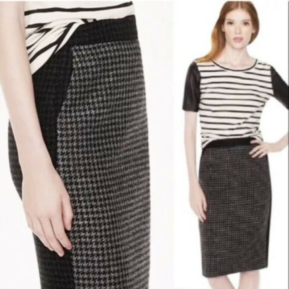 J. Crew Dresses & Skirts - J.CREW GRAY HOUNDSTOOTH "THE PENCIL SKIRT"